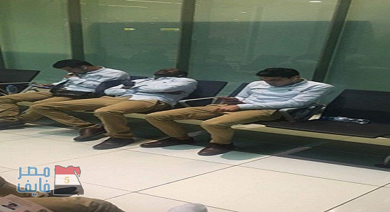 احتجاز 4 لاعبين من المصري في مطار أبو ظبي ” صور”