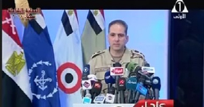 نص البيان التاسع للقوات المسلحة بشأن العملية العسكرية الأكبر في سيناء