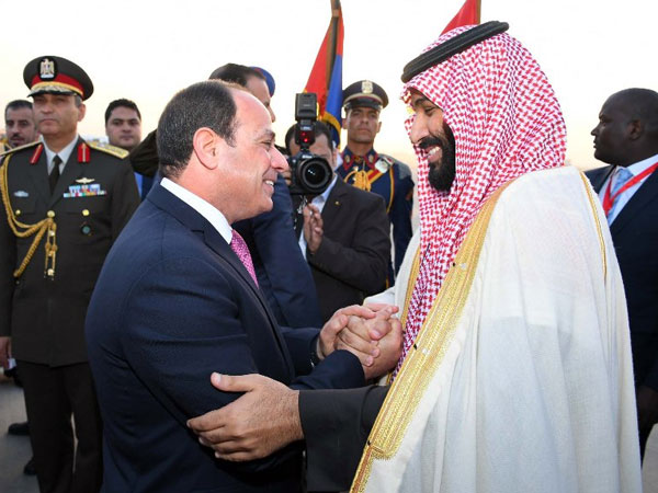 الأمير محمد بن سلمان يبعث ببرقية شكر للسيسي