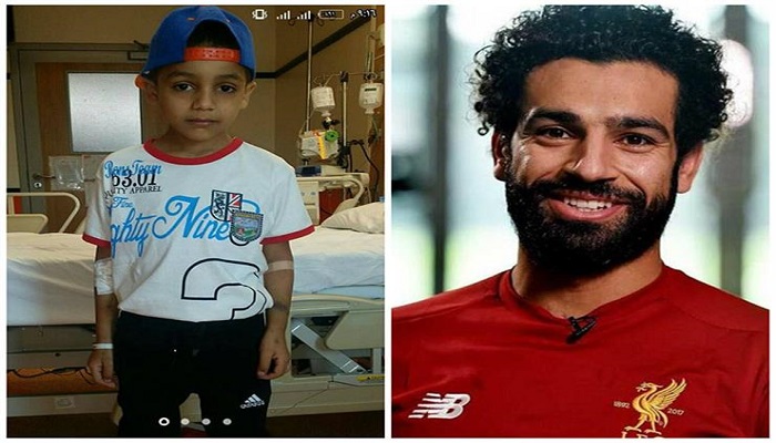 محمد صلاح يتبرع بـ 12 مليون جنيه لمستشفى السرطان 57357 والسبب الطفل عبد الرحمن