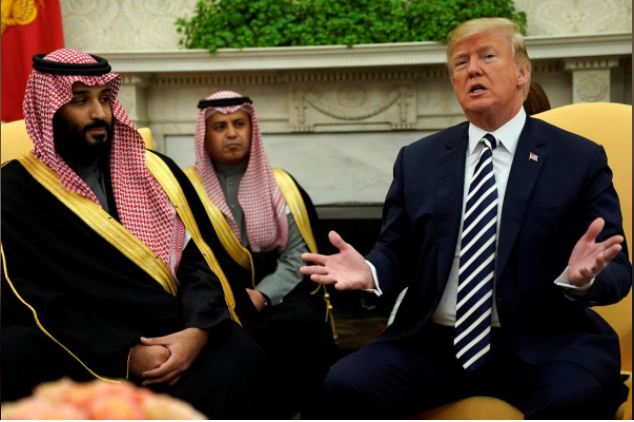 ترامب يثني على المبيعات العسكرية الأمريكية للسعودية وحفاوة باستقبال  ولي العهد محمد بن سلمان