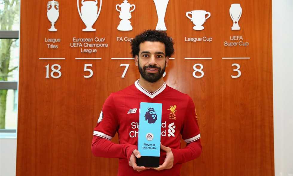 رسميًا.. محمد صلاح يتوج بجائزة أفضل لاعب في الشهر ويسجل رقم قياسي غير مسبوق