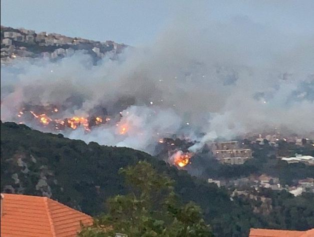 لبنان يحترق وبيروت تطلب مساعدة الجيران .. آخر تطورات حرائق لبنان