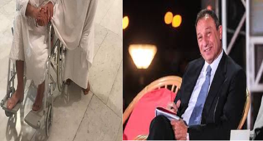 الكابتن «محمود الخطيب» على كرسي متحرك بالمملكة العربية السعودية.. صور