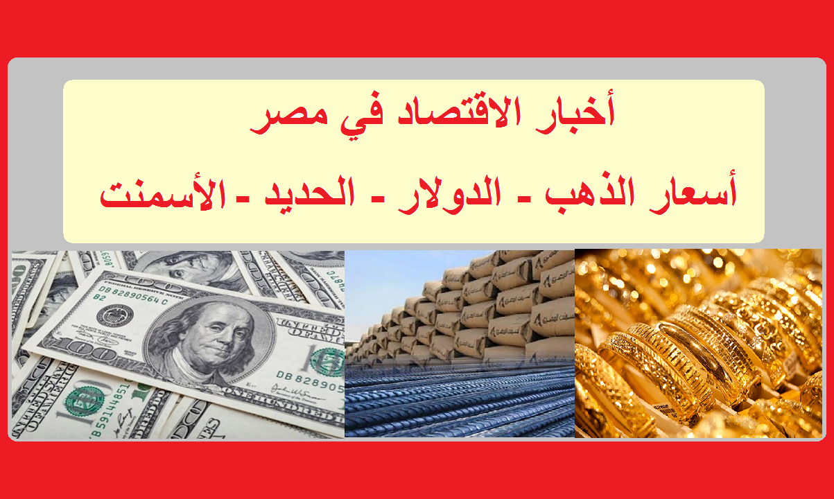 أخبار الاقتصاد في مصر لشهر نوفمبر 2020 أسعار الدولار والذهب والحديد والأسمنت