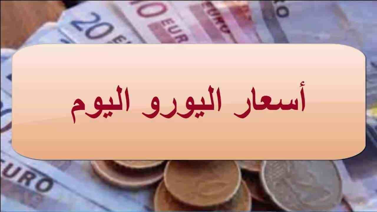 سعر اليورو اليوم في مصر مقابل الجنيه المصرى 11 أغسطس 2021