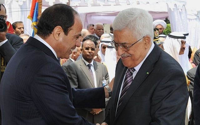 السيسي يهنئ الرئيس الفلسطيني باليوم الوطني