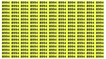 إذا كان لديك عيون صقر… ابحث عن الرقم 8694 من بين 8994 في 17 ثانية