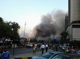 حريق هائل بفندق “هوليداي هوم ” بمصر الجديدة